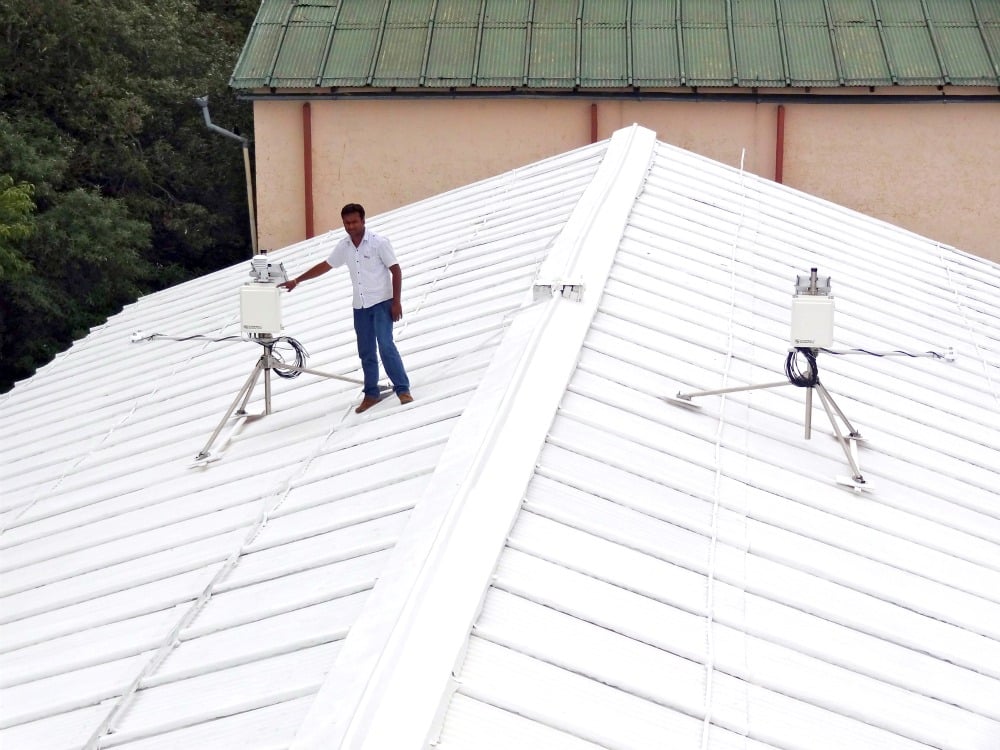 Reflective cool roof deployed and monitored in India